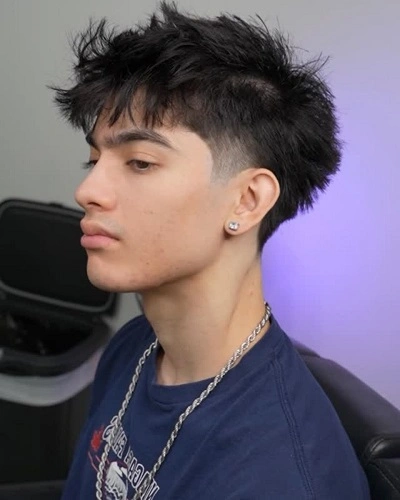 Low Fade Fringe Straight Hair