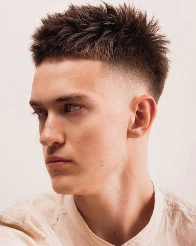 Low Fade Short Straight Hair