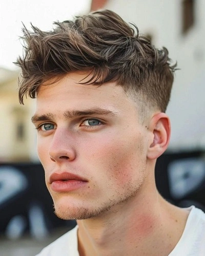 Low Fade Straight Hair Waves