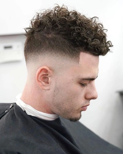 Low Fade With Fluffy Top Haircut