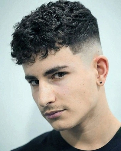 Low Fade With Fluffy Top Haircut