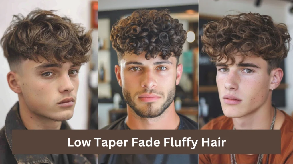 Low Taper Fade Fluffy Hair for Men
