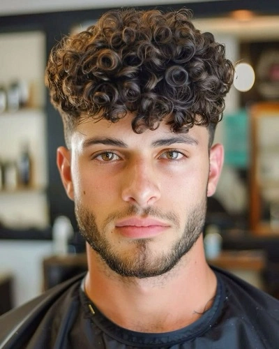 Low Taper Fade Fluffy Hair For Men