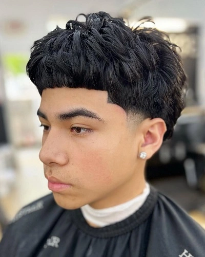 Low Taper Fade Haircut Fluffy Edgar Cut