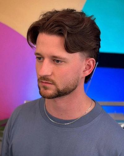 Low Taper Fade Straight Hair