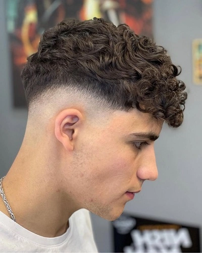 Low Taper Fade with Short Fringe