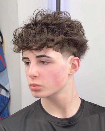 Low Taper Fade with Textured Fringe