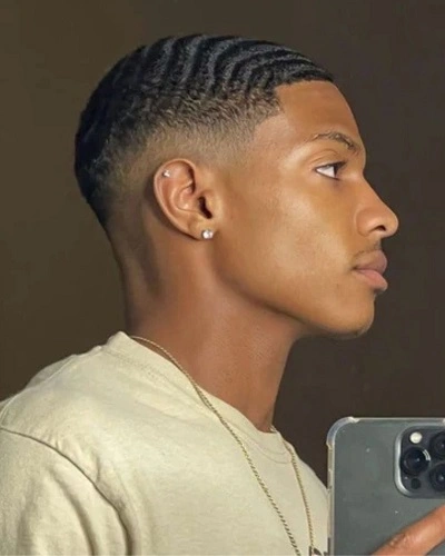360 Waves Haircut for Black Boys
