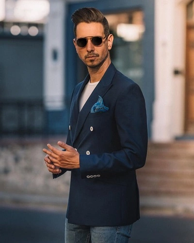 Blue Blazers for Men