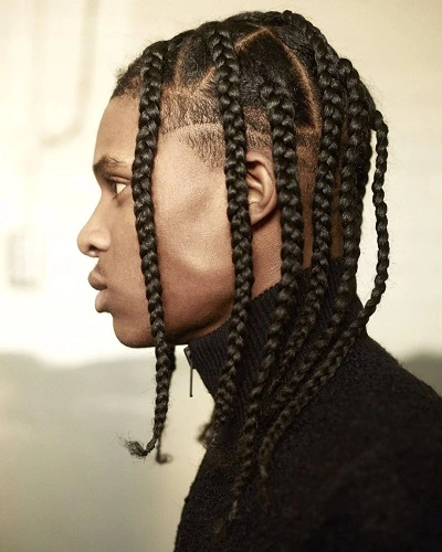 Braided Long Hairstyle for Men