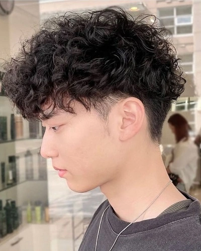 Korean Hairstyle For Curly Hair Boy