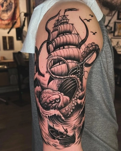 Kraken Tattoos for Men
