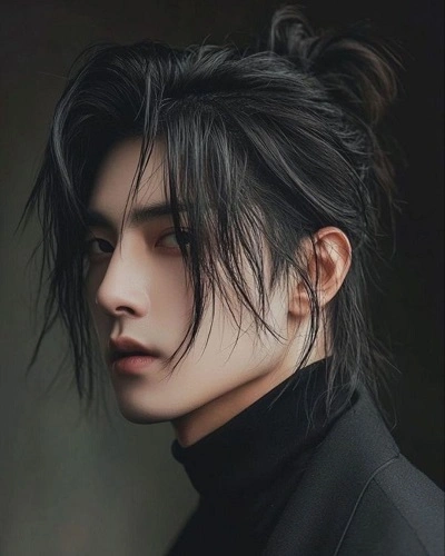 Long Flowing Anime Hairstyle