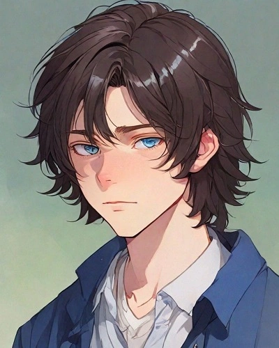 Medium Layered Anime Hairstyle