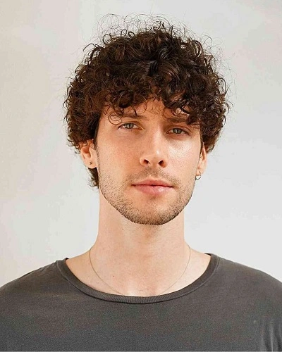 Messy Curly Fringe Haircut