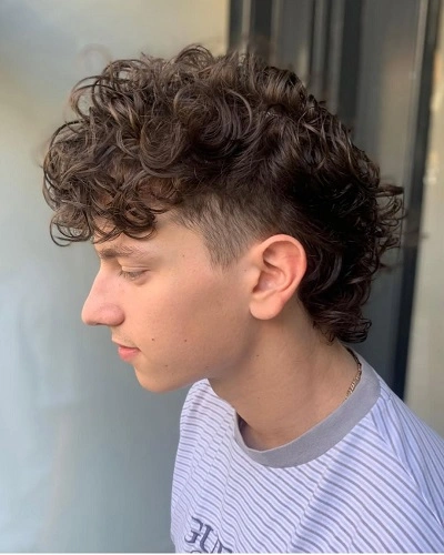 Mullet Haircut For Curly Hair Boys