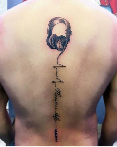 Music Note Spine Tattoos for me