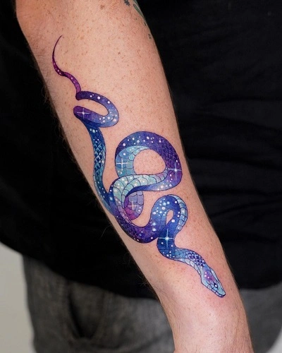 Neon Snake Tattoos for Men