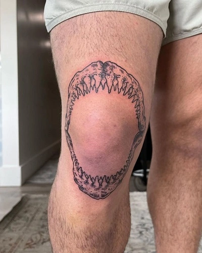 Shark Jaw Tattoos for Men