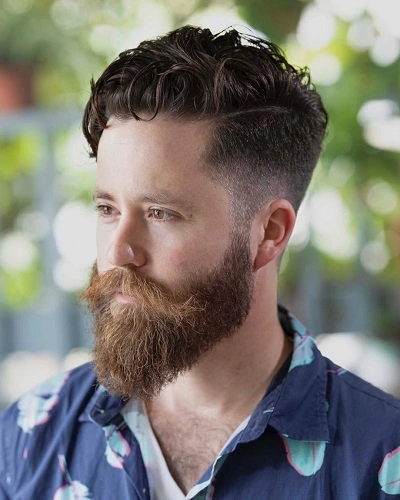 Side Part with Fade Haircut