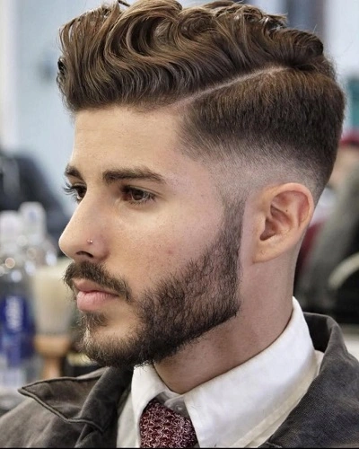 Side Parted Curls