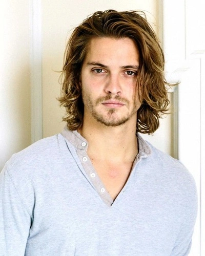 Sleek and Straight Long Hairstyle for Men