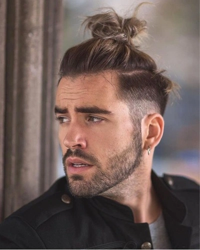 Top Knot with Undercut for Men