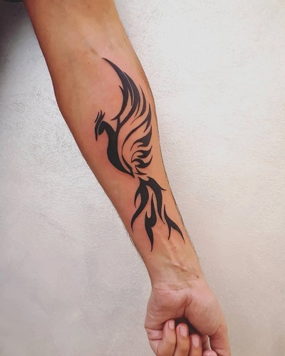 Tribal Phoenix Tattoo for Men