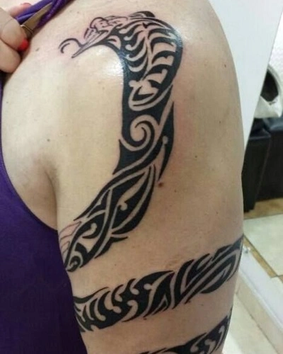 Tribal Snake Tattoos for Men