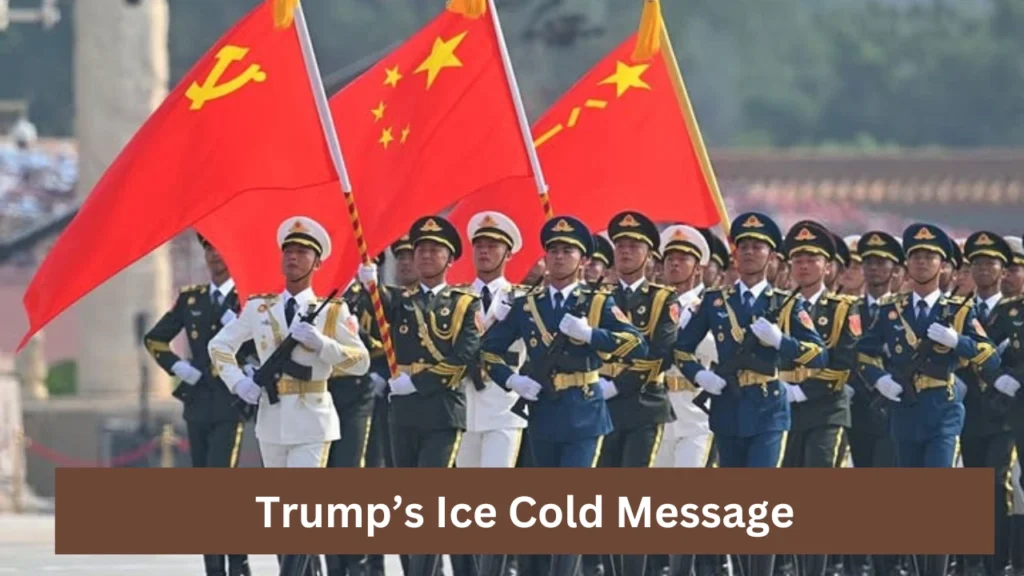 “Ice Cold Message” from Trump at China’s Military Parade 2025.