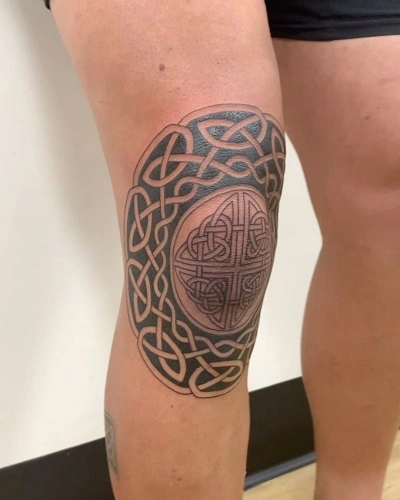 Celtic Knot Knee Tattoo