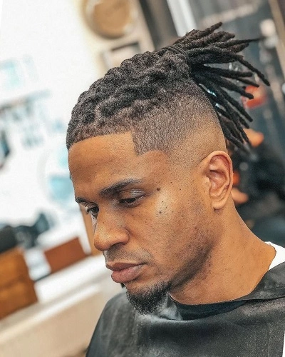 Dreadlocks Men with Ponytail