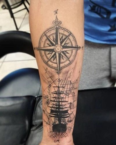 Sailor Compass Tattoos