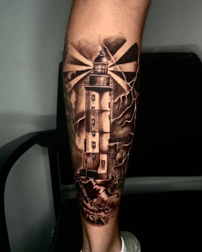 Sailor Lighthouse Tattoos
