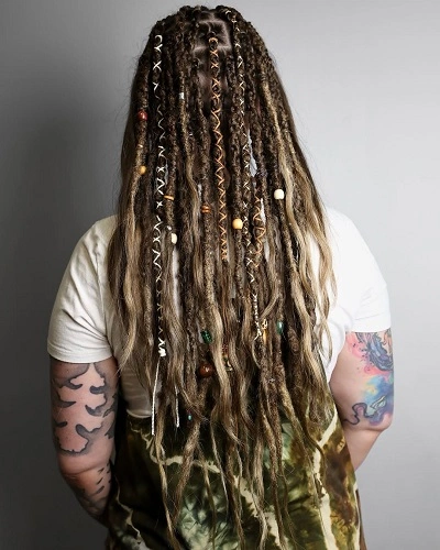 Thread Wrapped Dreadlocks Men