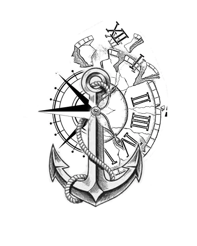 Anchor Tattoo Stencil