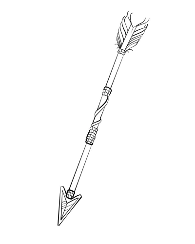 Arrow Tattoo Stencil