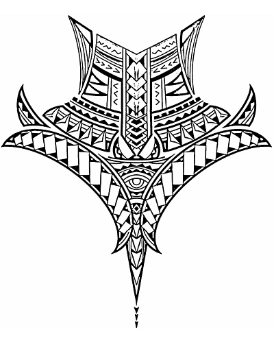 Chest and Neck Tattoos Stencils for Men