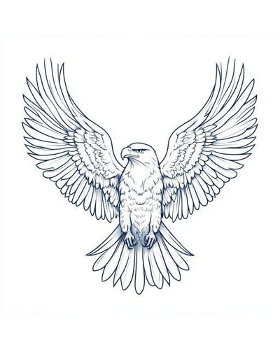 Eagle Tattoo Stencil