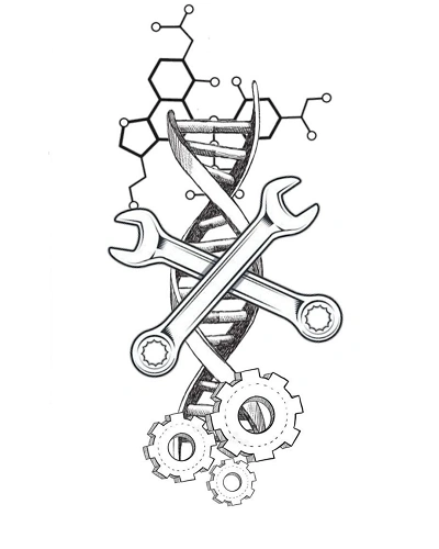 MechanicalSteampunk Tattoo Stencil