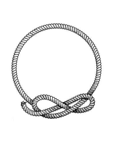 Rope Tattoo Stencil