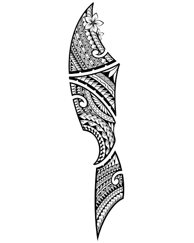 Tribal Sleeve Tattoo Stencil