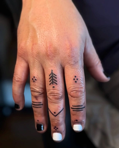 Minimalist Knuckle Tattoos