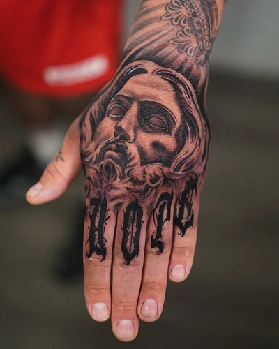 Religious Knuckle Tattoos