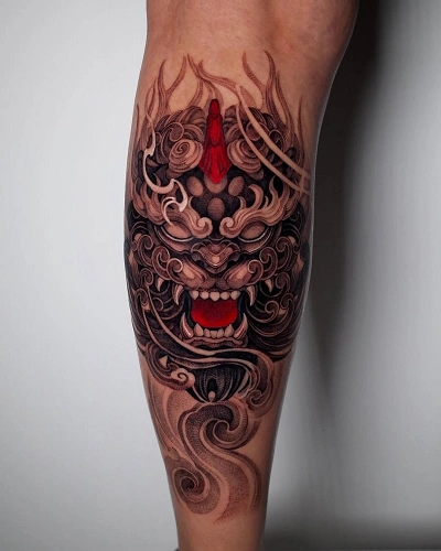 Tribal Dog Tattoo for Men