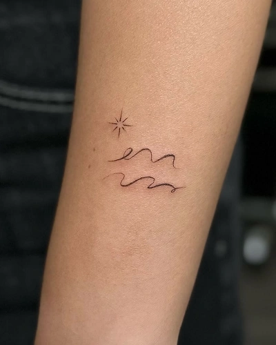 Abstract Aquarius Wave