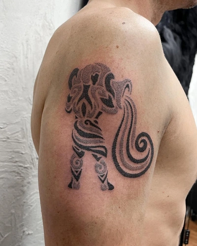 Aquarius Tribal Design