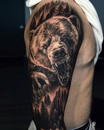 Bear Tattoo for Men