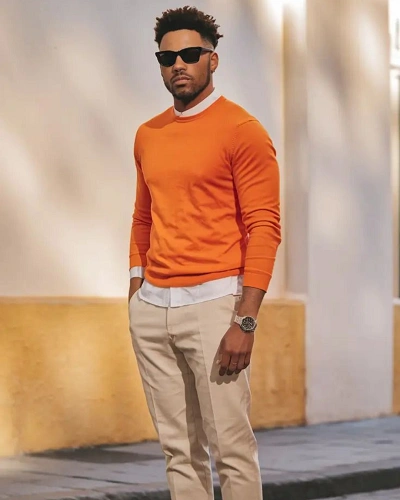 Burnt Orange & Cream