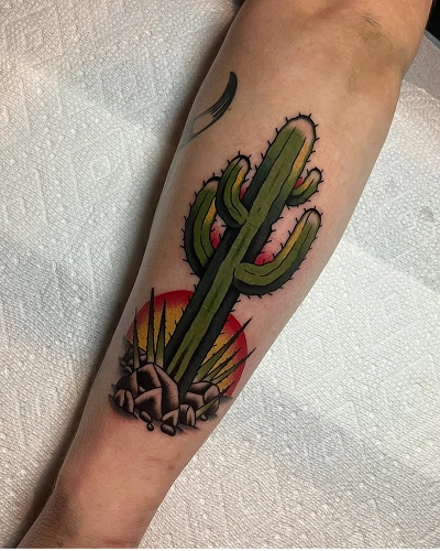 Cactus Tattoo for Men